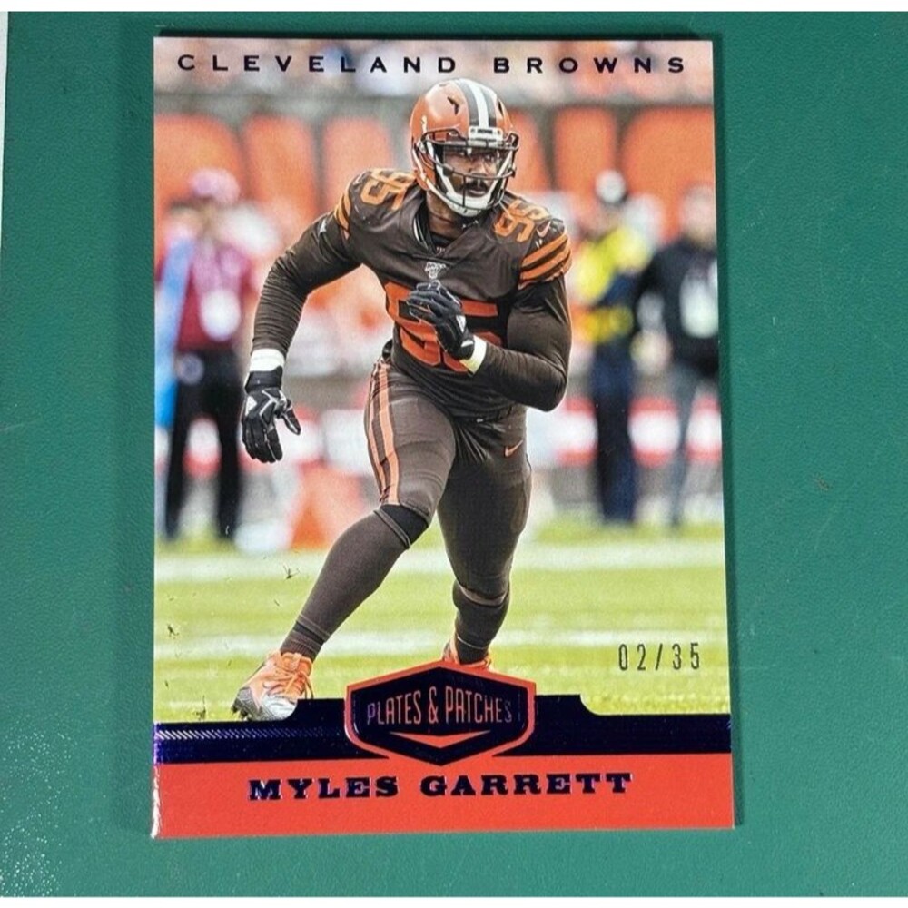 2019 Plates And Patches #26 Myles Garrett 2/35 Cleveland Browns